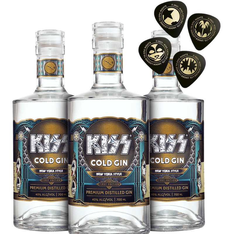 KISS Cold Gin Buy 2 get 3 + 4 Guitar Picks Bundle