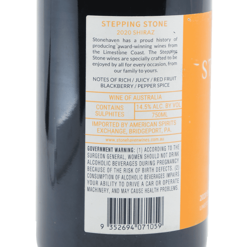 Stonehaven Winery Shiraz 2020