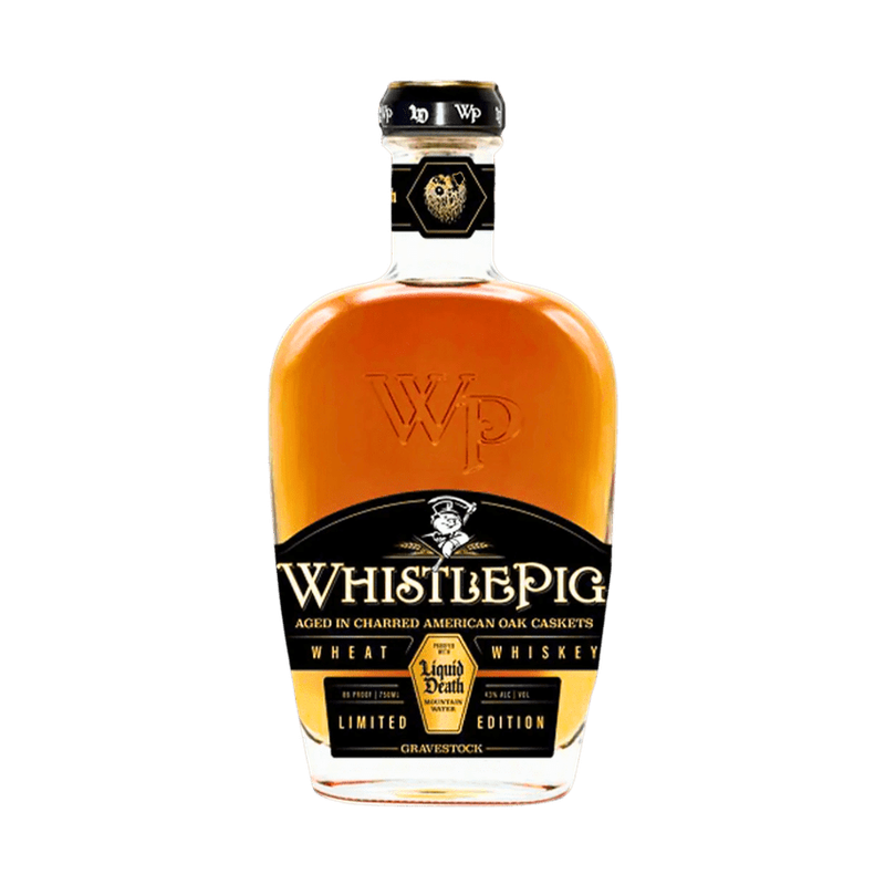 WhistlePig X Liquid Death Gravestock Wheat Whiskey