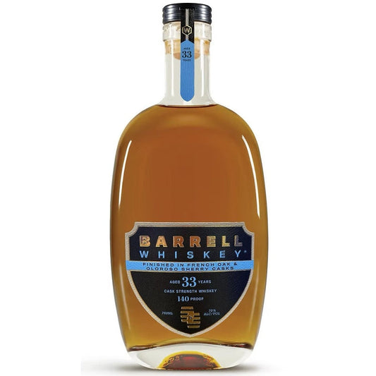 Barrell 33 Year Old Canadian Whisky Finished in French Oak and Oloroso Sherry Casks
