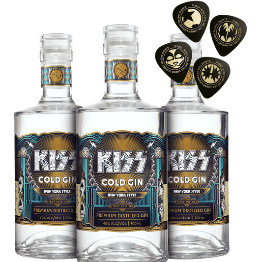 KISS Cold Gin Buy 2 get 3 + 4 Guitar Picks Bundle