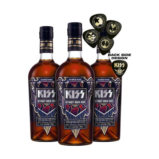 KISS Detroit Rock Rum Buy 2 get 3 + 4 Guitar Picks Bundle