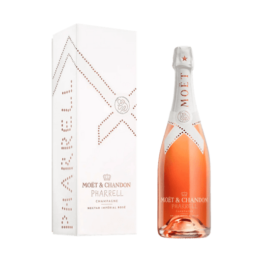 Moët & Chandon x Pharrell Williams Imperial Nectar Rose Champagne with Gift Box