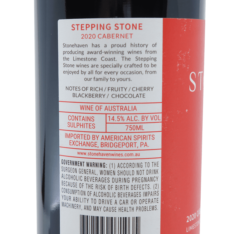 Stonehaven Winery Cabernet 2020