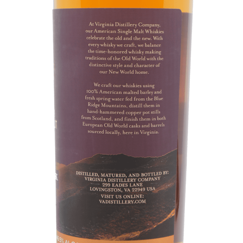 Virginia Distillery Co. Cabernet Cask Select American Single Malt Whisky
